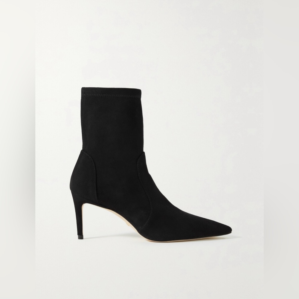Stuart Weitzman Stretch Suede Ankle Boots